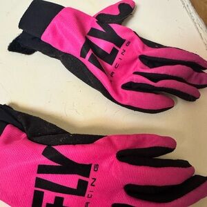 Free Fly Apparel Pink and Black Kids Gloves